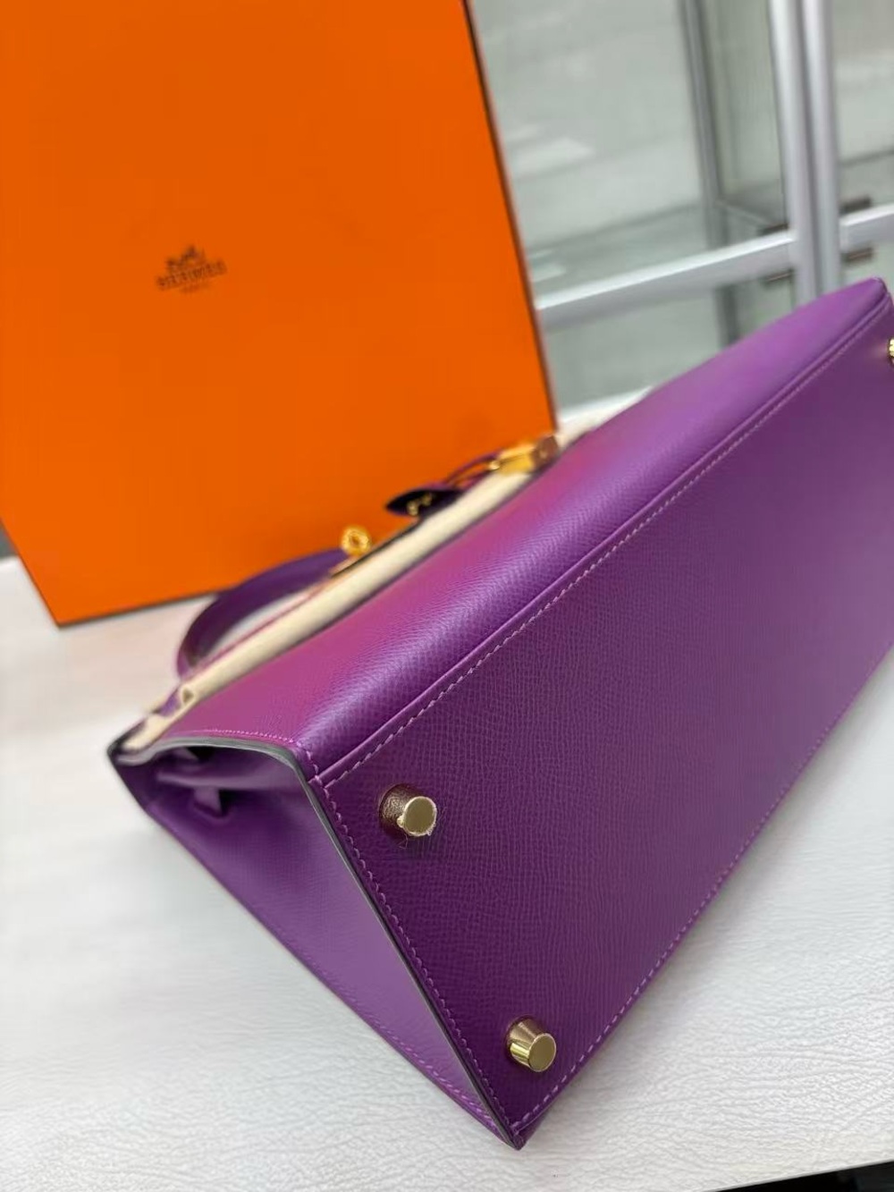 Hermes Epsom Kelly Sellier 28 Anemone - Picture 9 of 16